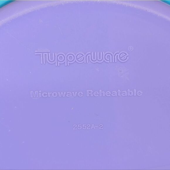 Tupperware TupperCare 2552A-2 Microwave Reheatable Divided Dish w/ 2541A-11 Lid - Picture 5 of 9